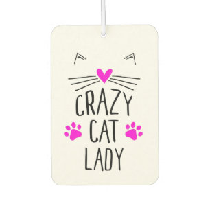Crazy Cat Lady Car Air Freshener