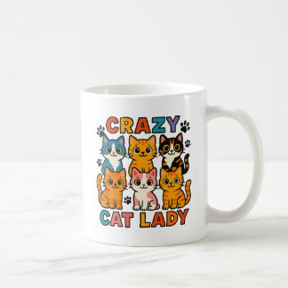 Crazy Cat Lady Cat Stack  Coffee Mug