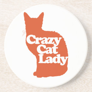 Crazy cat lady coaster