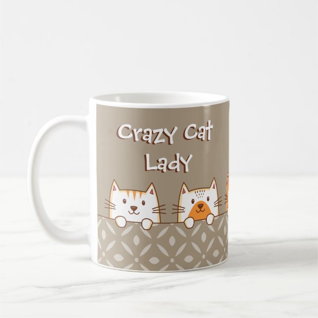 Crazy Cat Lady Coffee Mug (Left)