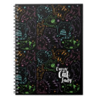 Crazy Cat Lady Colourful Cartoon Pattern Gift