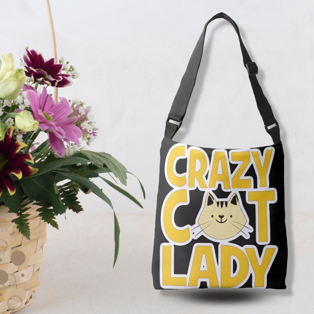 Crazy Cat Lady Crossbody Bag (Creator Uploaded)