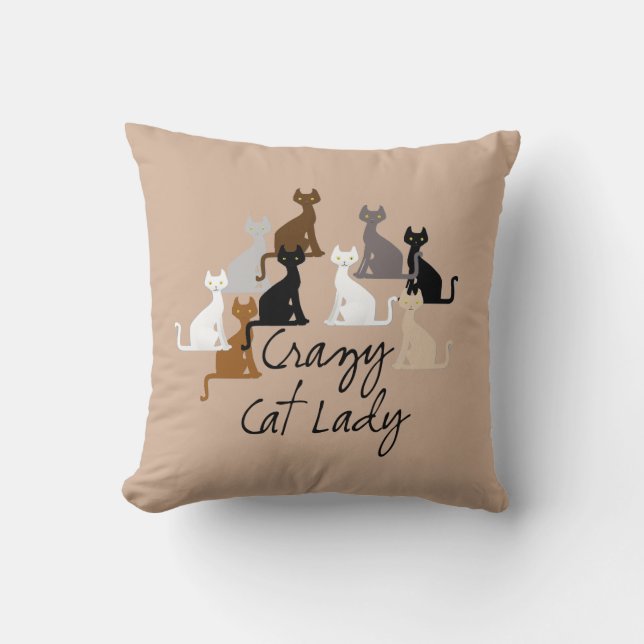 Crazy Cat Lady Cushion (Front)