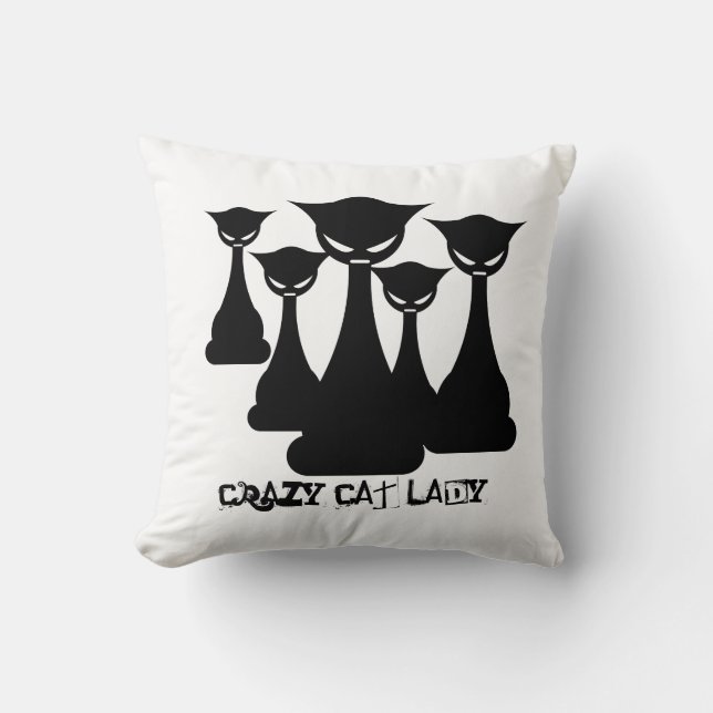 Crazy Cat Lady Cushion (Front)