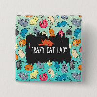 Crazy Cat Lady Cute and Playful Cat Pattern