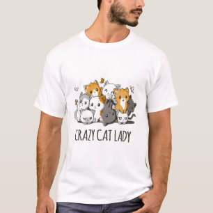 Crazy Cat Lady Cute Anime Kitty Cat T Shirt 