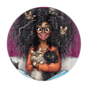 Crazy Cat Lady Cutting Board
