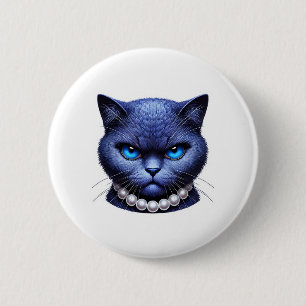 Crazy Cat Lady Election 2024 6 Cm Round Badge