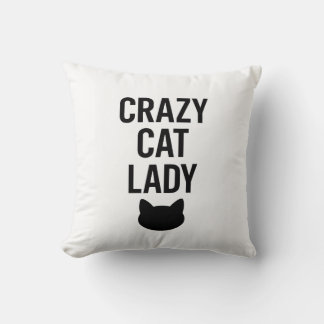 Crazy Cat Lady – Funny Cat Lover Gift Cushion