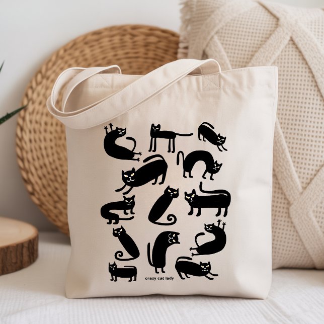 Crazy Cat Lady | Funny Cat Lover  Tote Bag (Crazy Cat Lady | Funny Cat Lover Tote Bag)