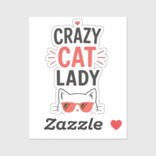 Crazy Cat Lady Funny Cute Cat Lover Design 