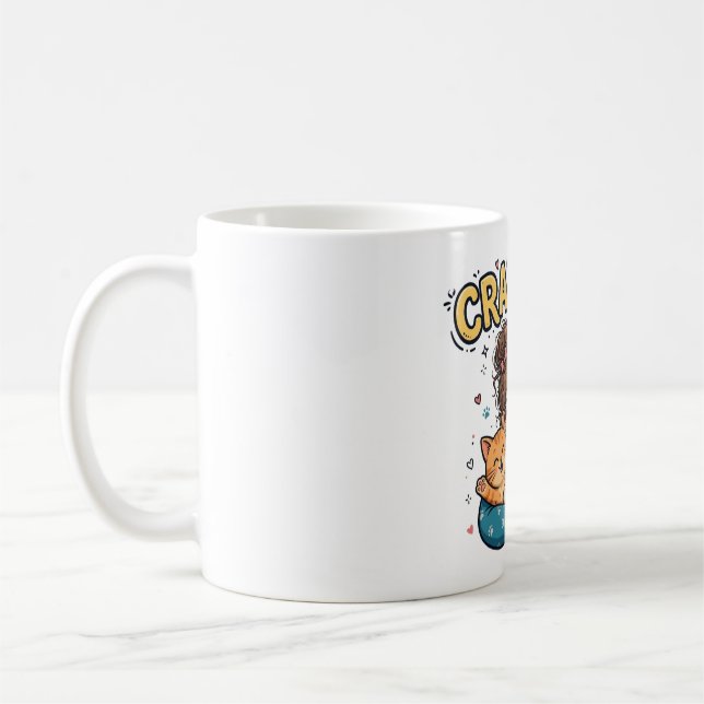 Crazy Cat Lady Funny Tee Coffee Mug (Left)