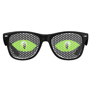 Crazy Cat Lady Green Cat Party Shades