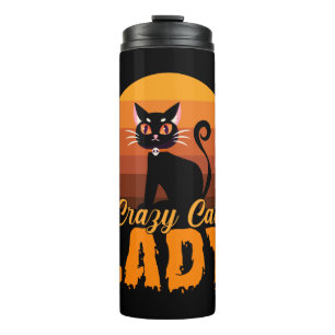 Crazy Cat Lady Halloween Thermal Tumbler