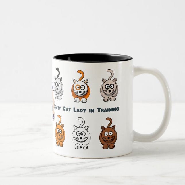 Crazy Cat Lady In Training Coffee Mug (Right)