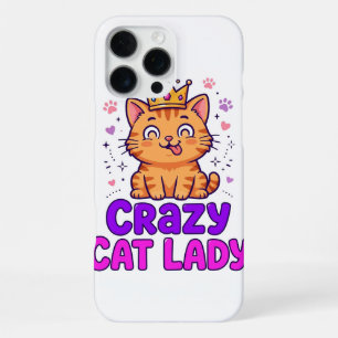 Crazy Cat Lady iPhone 16 Pro Max Case