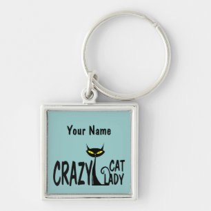Crazy Cat Lady Key Ring