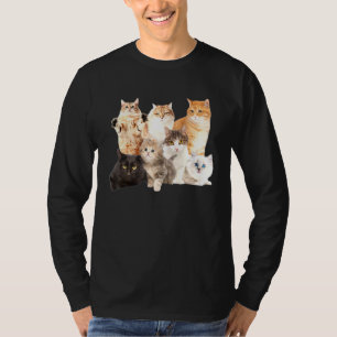 Crazy Cat Lady Lots Of Cats Cute Animal Party T-Shirt