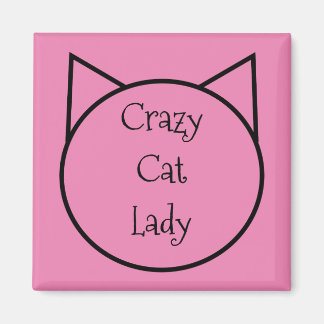 Crazy Cat Lady Magnet