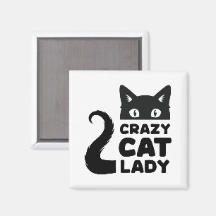Crazy Cat Lady Magnet