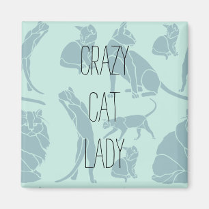 Crazy Cat Lady Magnet