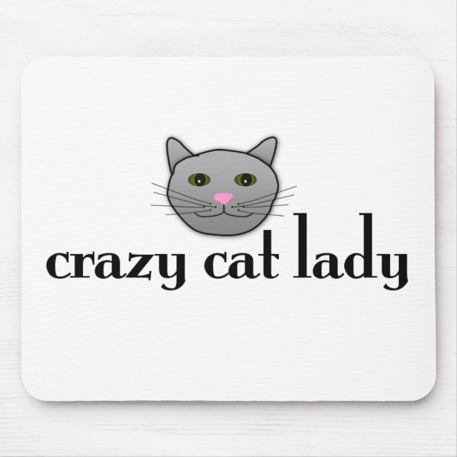 Crazy Cat Lady Mouse Pad (Front)