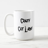 Crazy Cat Lady mug (Text on other side) (Left)