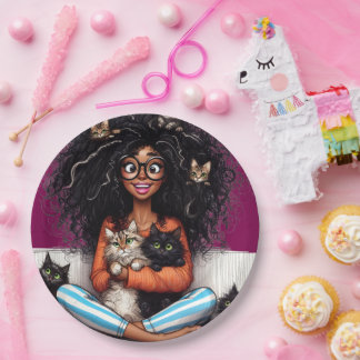 Crazy Cat Lady  Paper Plate