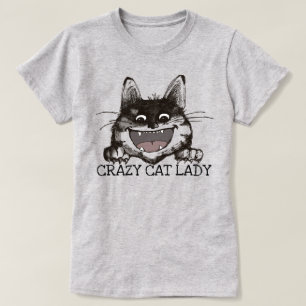 Crazy Cat Lady Personalise T-Shirt