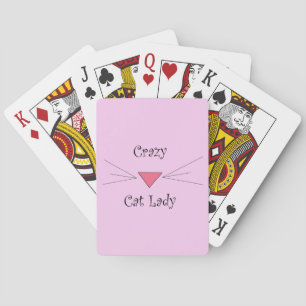 Crazy Cat Lady Playing Cards