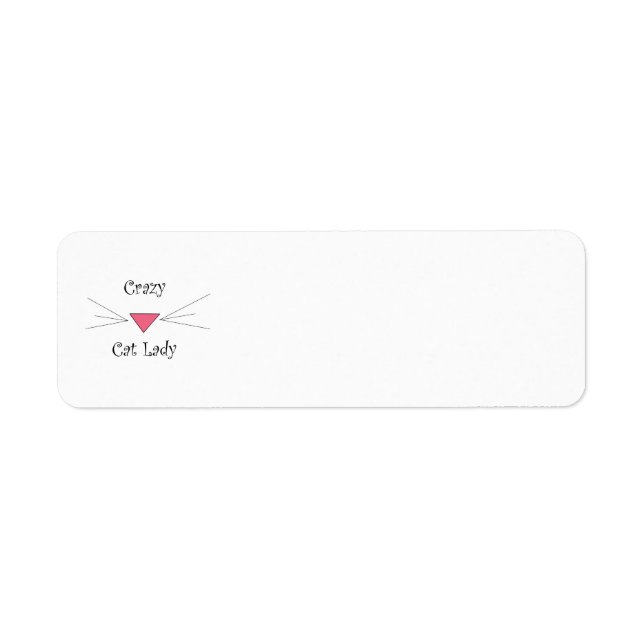 Crazy Cat Lady Return Address Label (Front)