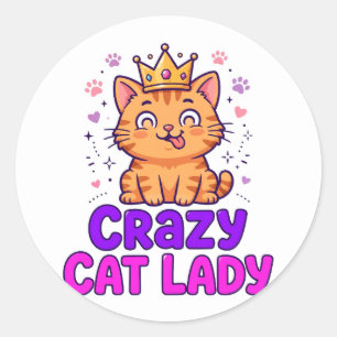 Crazy Cat Lady Sticker