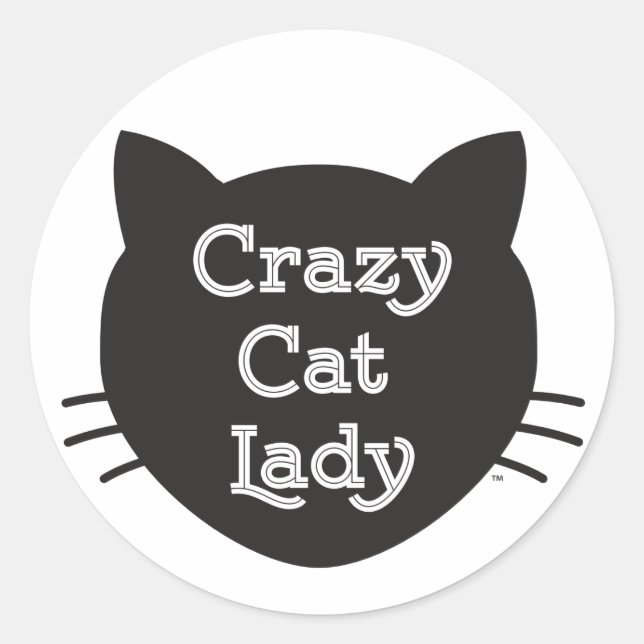 Crazy Cat Lady Sticker (Front)