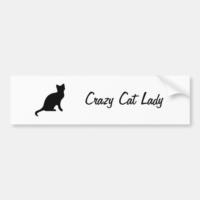 Crazy Cat lady sticker (Front)