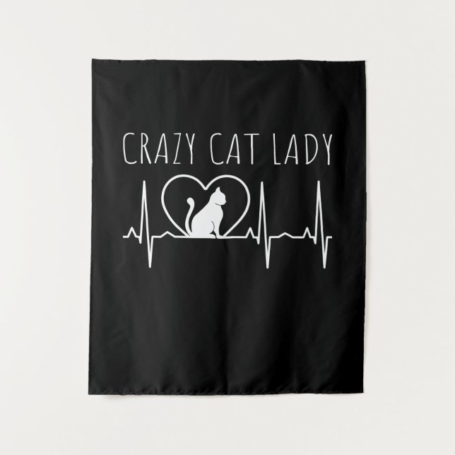 Crazy Cat Lady Tapestry (Front)
