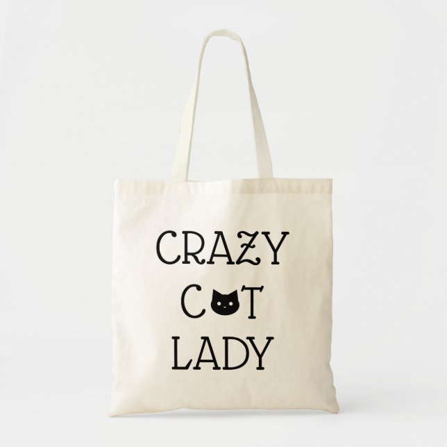 "Crazy Cat Lady" Tote (Front)