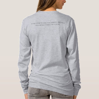 crazy cat lady with lovecats symbol T-Shirt
