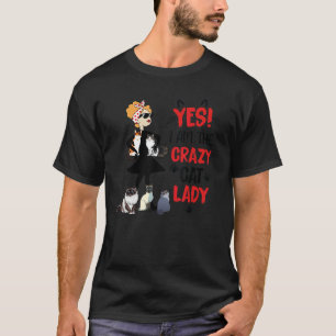 Crazy Cat Lady Women Funny Siamese Cat Lover T-Shirt