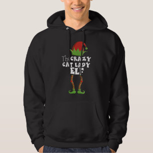 CRAZY CAT LADY Xmas Pajama Hoodie
