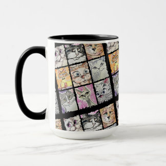 crazy cat mug