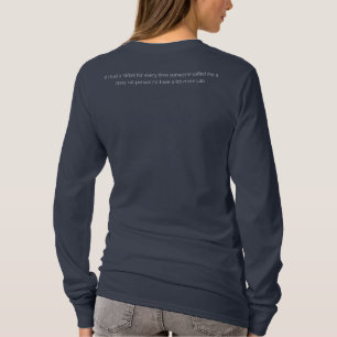 crazy cat person with lovecats symbol T-Shirt