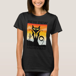 Crazy Cat Pew Madafakas For Cat Cat Vintage T-Shirt