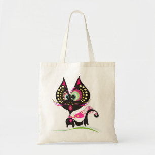 Crazy Cat Tote Bag
