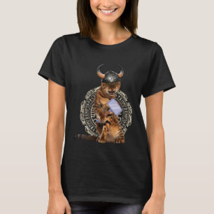 Crazy Cat Viking Thor Cat With Hammer  1 T-Shirt
