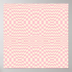Crazy Chequerboard Design Poster