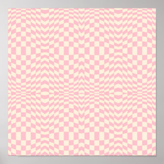 Crazy Chequerboard Design Poster
