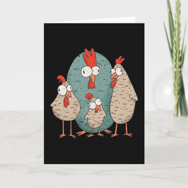 Crazy chicken card (Front)