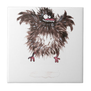 Crazy chicken ceramic tile