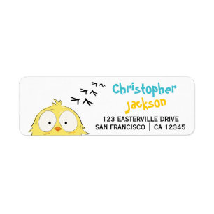Crazy Chicken! Funny Fun Address Label Return Address Label