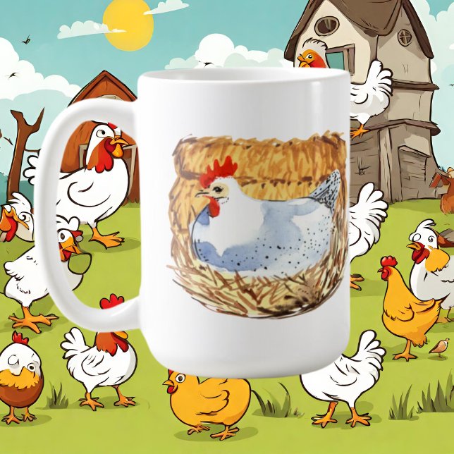 crazy chicken lady add text coffee mug (Creator Uploaded)
